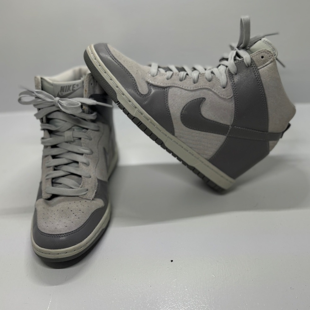 Nike Dunk Sky High Canyon Gray Wedge Sneakers Shoes Women's Size 8.5 - Picture 3 of 8